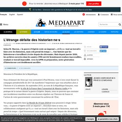 L'étrange défaite des historien·ne·s