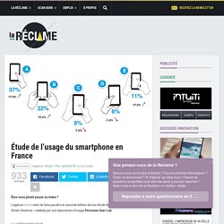 Étude de l’usage du smartphone en France