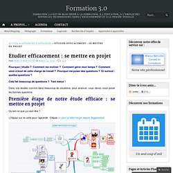 Etudier efficacement : se mettre en projet
