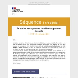 Séquence n°900 spécial semaine européenne du développement durable