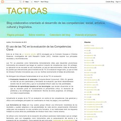 El uso de las TIC en la evaluación de las Competencias Clave