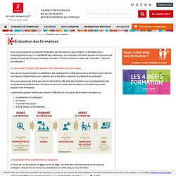 Évaluation des formations
