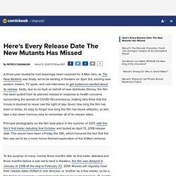 Here's Every Release Date The New Mutants Has Missed