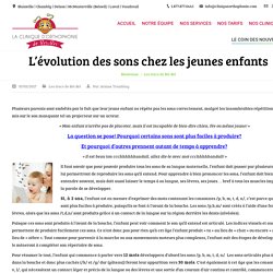 L’évolution des sons chez les jeunes enfants