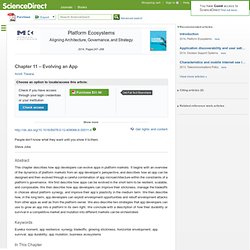 Evolving an App - Platform Ecosystems - Chapter 11