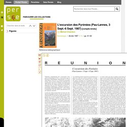 L'excursion des Pyrénées (Pau-Lannes, 3 Sept.-6 Sept. 1987)