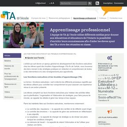Les fonctions exécutives et les troubles d’apprentissage (TA)