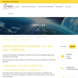Exemplarité du manager