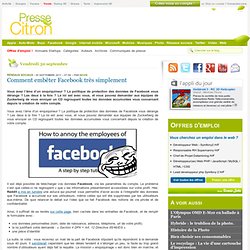 Exiger ses données Facebook sur CD