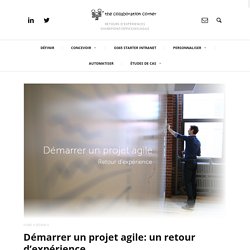 Démarrer un projet agile: un retour d’expérience