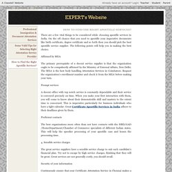 How to Find the Right Apostille Services?