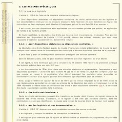 L'exploitation des créations intellectuelles des salariés
