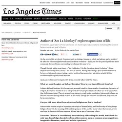 Author of 'Am I a Monkey?' explores questions of life