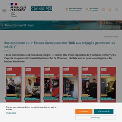 Une exposition et un Escape Game pour dire "NON aux préjugés genrés sur les métiers" - Réseau Canopé