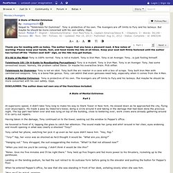 Fanfic: A State of Mental Extremes Ch 1, Avengers