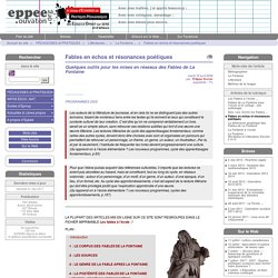 Intertextualité des fables