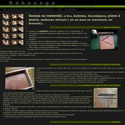 fabrication d'instruments de musique: sanzas