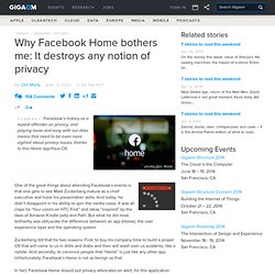 Why Facebook Home bothers me: It destroys any notion of privacy