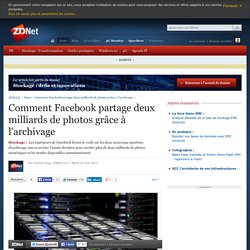 Comment Facebook partage deux milliards de photos grâce à l'archivage