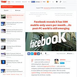 Facebook's Post PC-World is Just Beginning