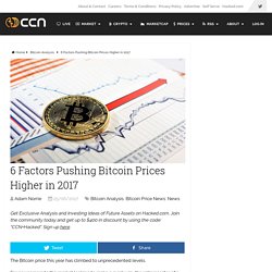 6 Factors Pushing Bitcoin Prices Higher in 2017