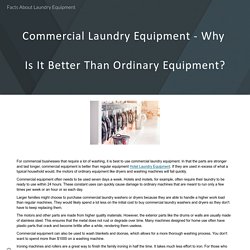 Facts About Laundry Equipment