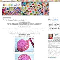 Fair Isle Mandala Motif et photos