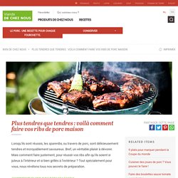Faire vos ribs de porc maison — Astuces et recettes