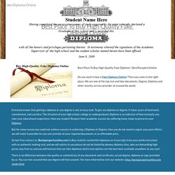 Best Place To Buy High-Quality Fake Diploma Online!