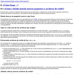 FAQ de CervanTeX: ¿Cómo hago ...?