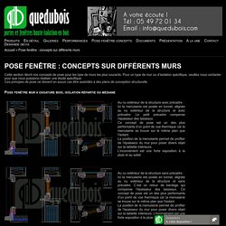 Pose fenêtre sur ossature bois et autres types de murs