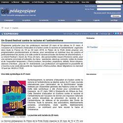 Un Grand festival contre le racisme et l’antisémitisme