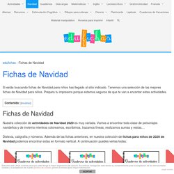 Fichas de Navidad para Niños. Descargar Gratis.【Navidad 2020】