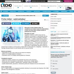 Fiche métier : webmarketeur
