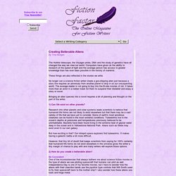 Creating Believable Aliens