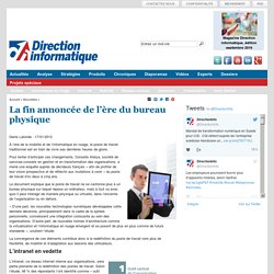 La fin annoncée de l'ère du bureau physique