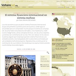 El sistema financiero internacional un sistema mafioso [Red Voltaire]