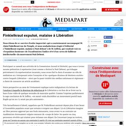 Finkielkraut expulsé, malaise à Libération
