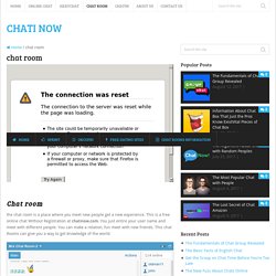 First Online Chat room 2017 Special For USA Peoples