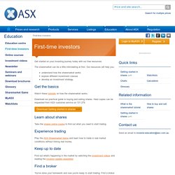 First-time investors