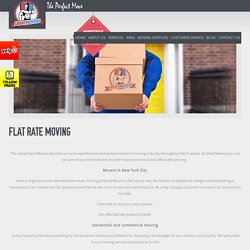 Flat Rate Movers NYC, Flat Rate Movers New York, Flat Rate Moving Company NYC