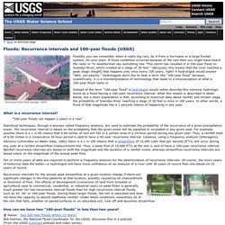 Floods: Recurrence intervals and 100-year floods