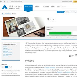Fluxus Movement, Artists and Major Works