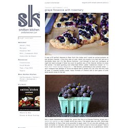 grape focaccia with rosemary