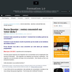 Focus Booster : restez concentré sur votre tâche !