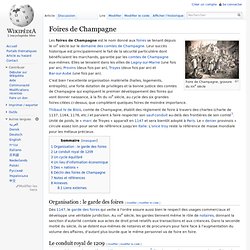Foires de Champagne