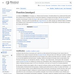 Fonction (musique)