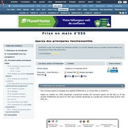 Apperçu des fonctionnalités de JavaScript ES6