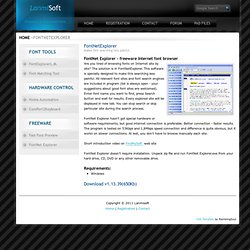 products - FontNet Explorer