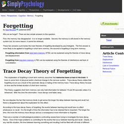 Forgetting